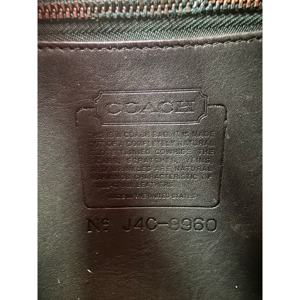 Coach Vintage Bottle Green Daypack Backpack 9960‎ Leather - Picture 10 of 10